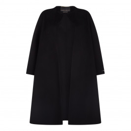 Marina Rinaldi black double face cashmere blend COAT - Plus Size Collection
