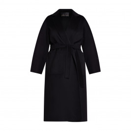 Marina Rinaldi Double Face Wool Coat Black - Plus Size Collection