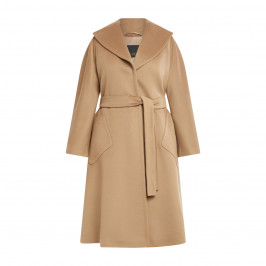Marina Rinaldi Double Face Wool Coat Champagne - Plus Size Collection