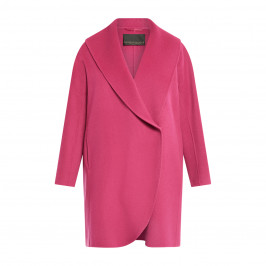 Marina Rinaldi Cocoon Fit Coat Fuchsia - Plus Size Collection