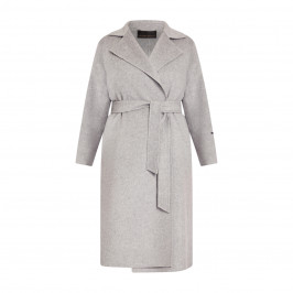 Marina Rinaldi Virgin Wool Coat Pearl Grey - Plus Size Collection