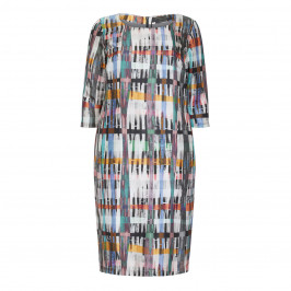 MARINA RINALDI PRINTED SILK DRESS - Plus Size Collection