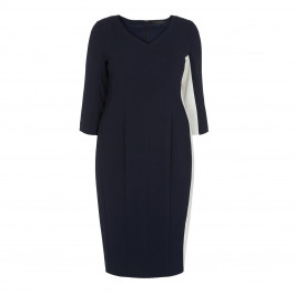 MARINA RINALDI NAVY BODYCON DRESS  - Plus Size Collection