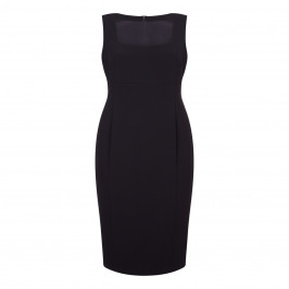 MARINA RINALDI BLACK SHEATH DRESS WITH OPTIONAL SLEEVES - Plus Size Collection