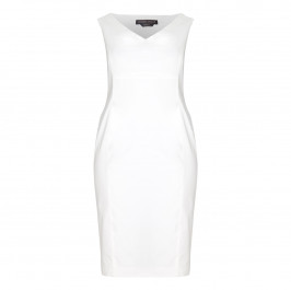 Marina Rinaldi white sheath DRESS + opt sleeves - Plus Size Collection