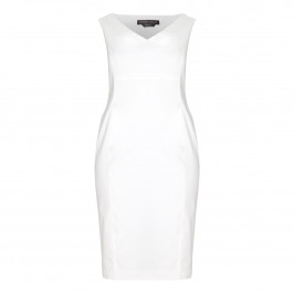 Marina Rinaldi white sheath DRESS + opt sleeves - Plus Size Collection