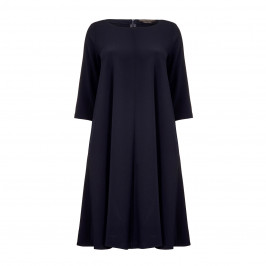 MARINA RINALDI NAVY A-LINE DRESS - Plus Size Collection