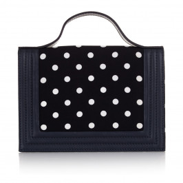 MARINA RINALDI navy polka dot handBAG - Plus Size Collection