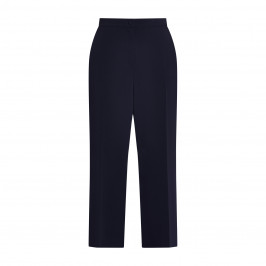 Marina Rinaldi Triacetate Cropped Trouser Navy  - Plus Size Collection