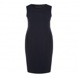 MARINA RINALDI NAVY SHEATH DRESS WITH OPTIONAL SLEEVES - Plus Size Collection