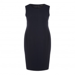 MARINA RINALDI NAVY SHEATH DRESS WITH OPTIONAL SLEEVES - Plus Size Collection