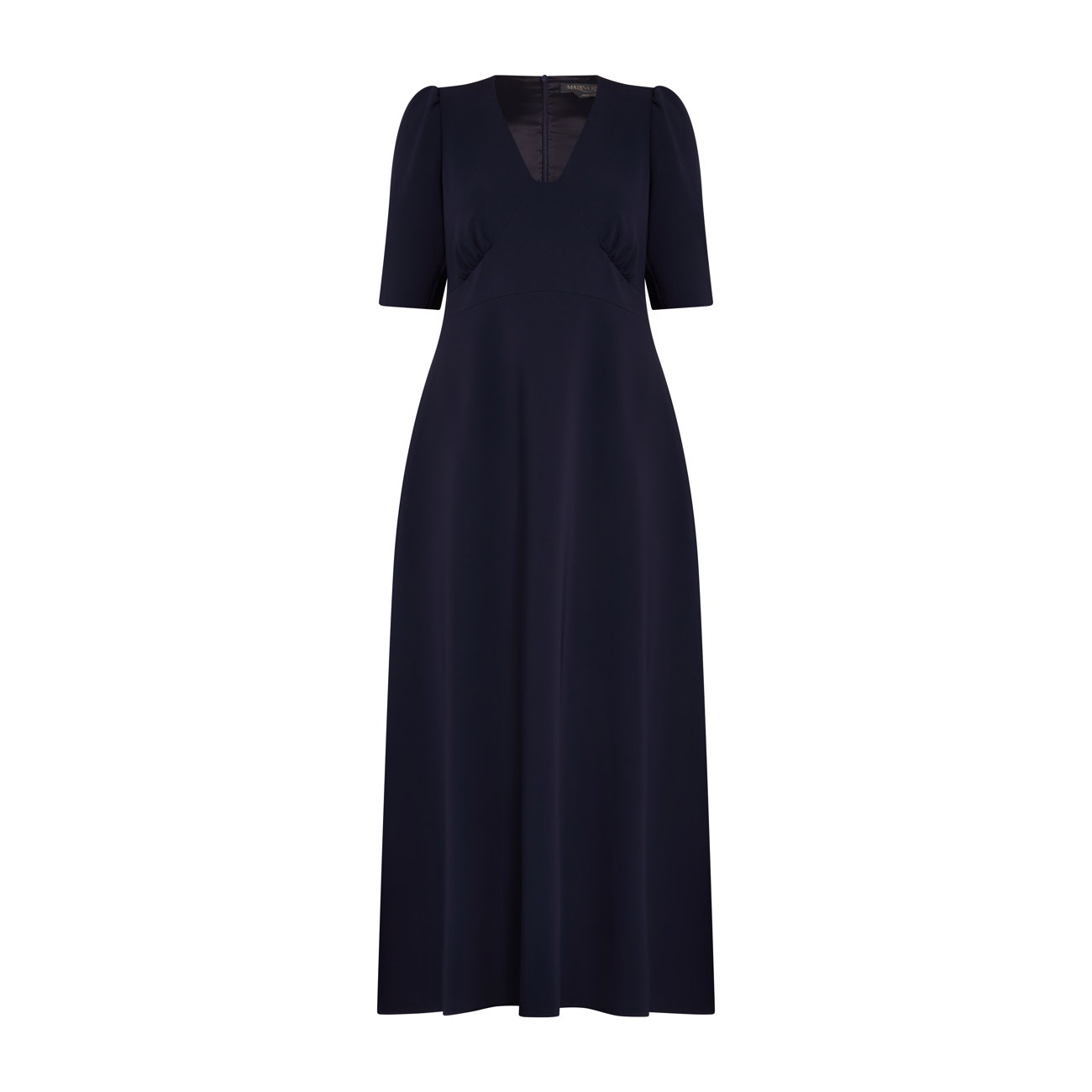 Marina Rinaldi Triacetate Maxi Dress Navy