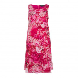 MARINA RINALDI FLORAL DRESS OPTIONAL SLEEVE  - Plus Size Collection
