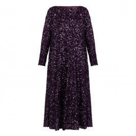 Marina Rinaldi Sequin Embellished Gown Bordeaux - Plus Size Collection