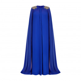 Marina Rinaldi Jewel Embellished Gown Cobalt Blue - Plus Size Collection