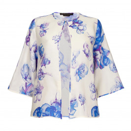 MARINA RINALDI FLORAL PRINT JACKET - Plus Size Collection