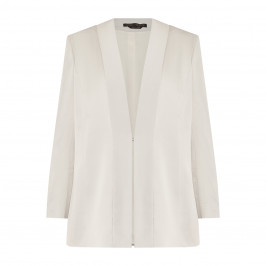 Marina Rinaldi Crepe Jacket Pearl Grey  - Plus Size Collection