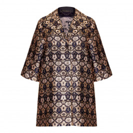 Marina Rinaldi navy and copper JACKET - Plus Size Collection