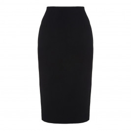 MARINA RINALDI BLACK PENCIL SKIRT WITH BACK SPLIT  - Plus Size Collection