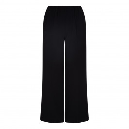 Marina Rinaldi black crepe wide leg TROUSERS - Plus Size Collection