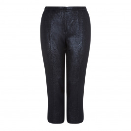 MARINA RINALDI NAVY SHIMMER TROUSER - Plus Size Collection