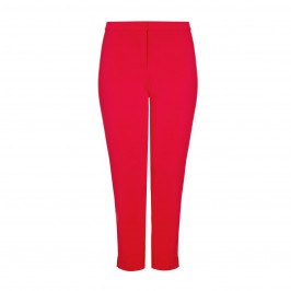 MARINA RINALDI RED STRAIGHT LEG TROUSER - Plus Size Collection