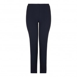 MARINA RINALDI navy narrow leg TROUSERS  - Plus Size Collection