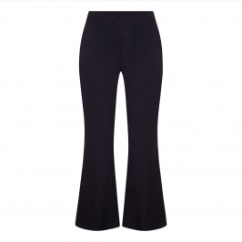 MARINA RINALDI SATIN BACK PALAZZO TROUSER BLACK - Plus Size Collection