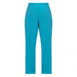 Marina Rinaldi Wide Leg Cady Trouser Turquoise  - Plus Size Collection