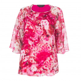 MARINA RINALDI FLORAL PRINT TUNIC - Plus Size Collection