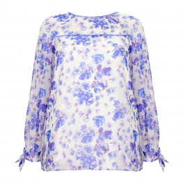 MARINA RINALDI SILK FLORAL TUNIC - Plus Size Collection