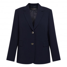 Marina Rinaldi Triacetate Cady Jacket Navy  - Plus Size Collection