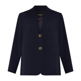 Marina Rinaldi Single Breasted Blazer Navy - Plus Size Collection