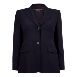 MARINA RINALDI VIRGIN WOOL BLAZER NAVY - Plus Size Collection