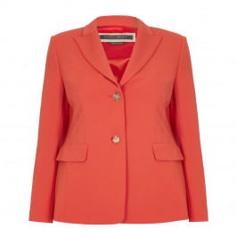 MARINA RINALDI ORANGE SINGLE-BREASTED BLAZER - Plus Size Collection