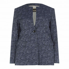Marina Rinaldi black and blue melange JACKET - Plus Size Collection