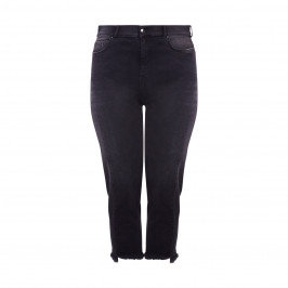 ASHLEY GRAHAM X MARINA RINALDI BLACK TWO TONE DENIM JEANS - Plus Size Collection