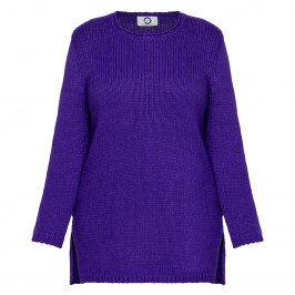 Marina Rinaldi Knitted Tunic Violet  - Plus Size Collection