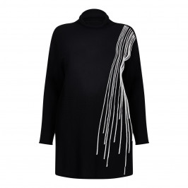 Marina Rinaldi monochrome KNITTED TUNIC - Plus Size Collection