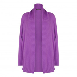 Marina Rinaldi shawl neck rib detail wisteria cardigan - Plus Size Collection