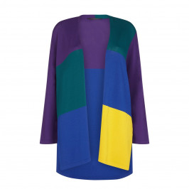 Marina Rinaldi Long Colour Block Cardigan - Plus Size Collection