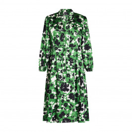 Persona by Marina Rinaldi Printed Twill Dress Green - Plus Size Collection