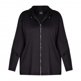 Persona by Marina Rinaldi Scuba Hoodie Black  - Plus Size Collection
