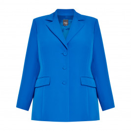 Persona by Marina Rinaldi Single Breasted Blazer Azure  - Plus Size Collection