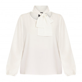 Persona by Marina Rinaldi Pussy Bow Shirt White  - Plus Size Collection