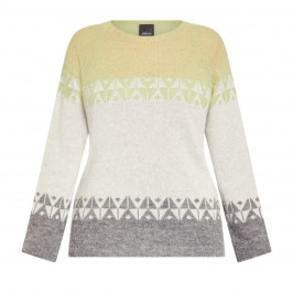 Persona by Marina Rinaldi Sweater Print Grey - Plus Size Collection
