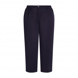 Persona by Marina Rinaldi Cropped Milano Jersey Trouser Navy  - Plus Size Collection
