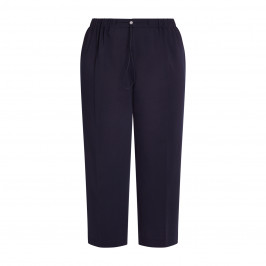 Persona by Marina Rinaldi Cropped Milano Jersey Trouser Navy  - Plus Size Collection