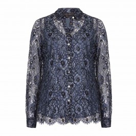 Marina Rinaldi blue lace SHIRT - Plus Size Collection