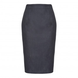 MARINA RINALDI SILK BLEND BLUE mélange PENCIL SKIRT - Plus Size Collection